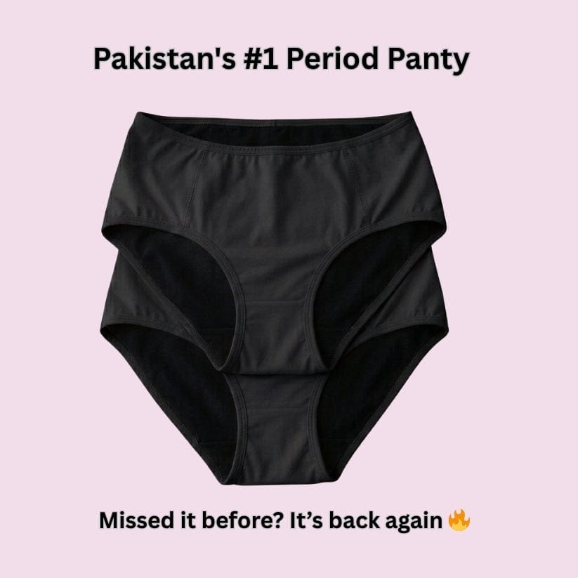 Leak-Proof Reusable Period Panty | Pack of 2 (Black + Beige)