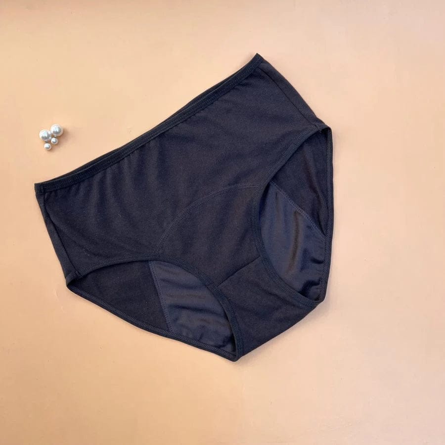 Leak-Proof Reusable Period Panty | Pack of 2 (Black + Beige)