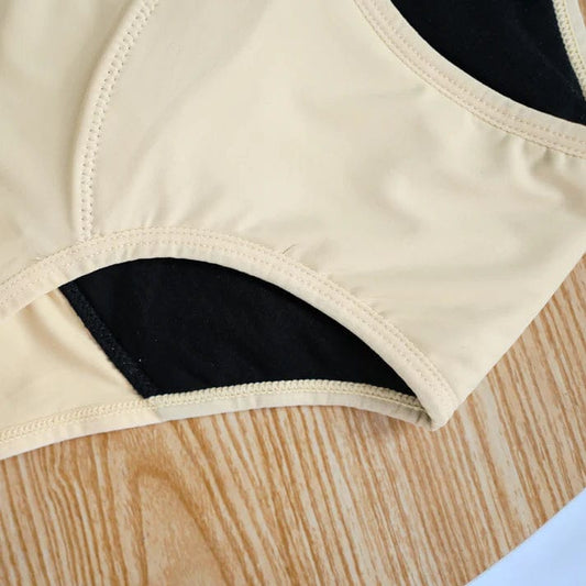 Leak-Proof Reusable Period Panty | Pack of 2 (Black + Beige)
