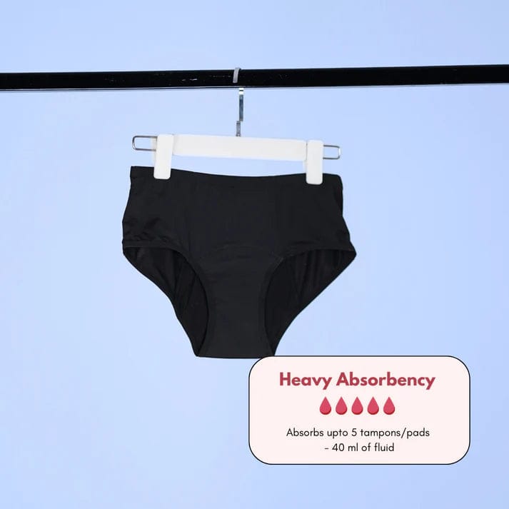 Leak-Proof Reusable Period Panty | Pack of 2 (Black + Beige)